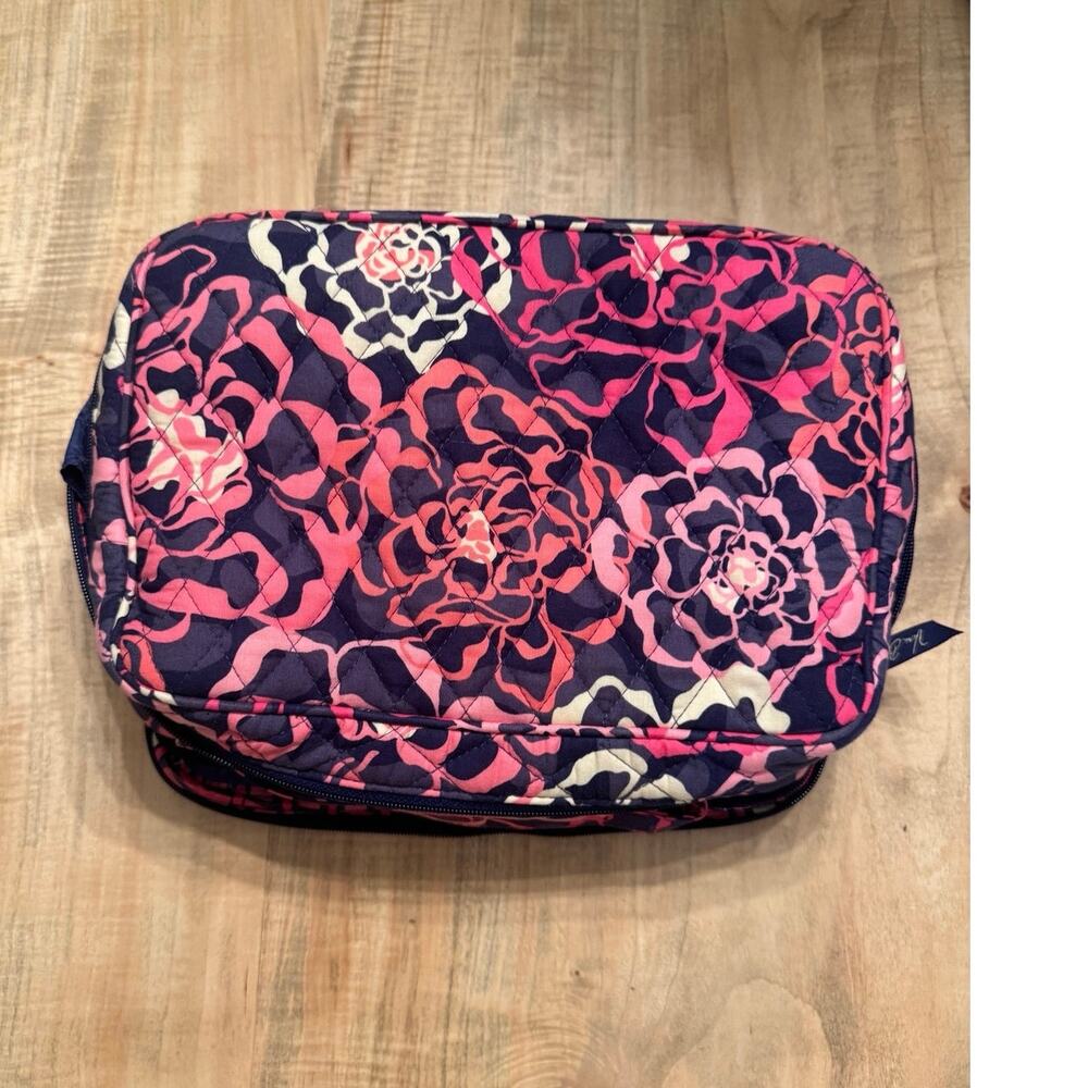 Vera Bradley Large Blush & Brush Makeup Case - Katalina Pink